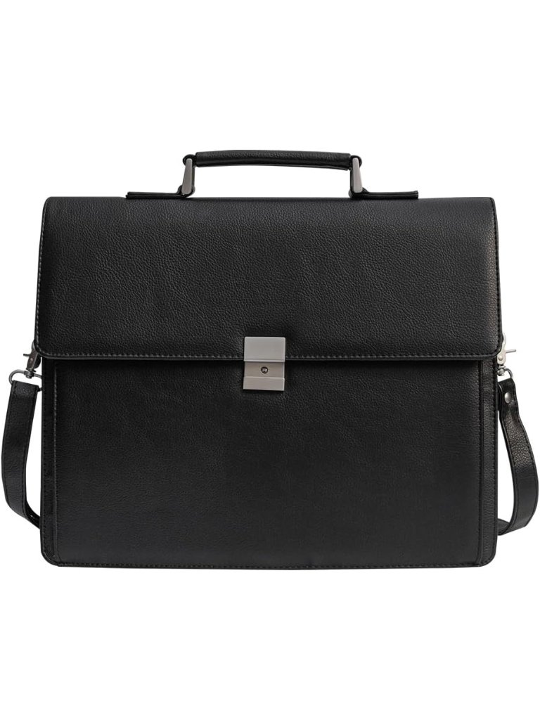 Men's Pu Leather Briefcases Office Attorney Attache Case Gift Messenger Bag